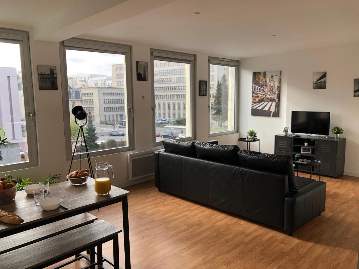 Hyper Centre - Wifi Fibre Gratuit - Jergweloh - Le New Yorkais Apartment Caen Luaran gambar