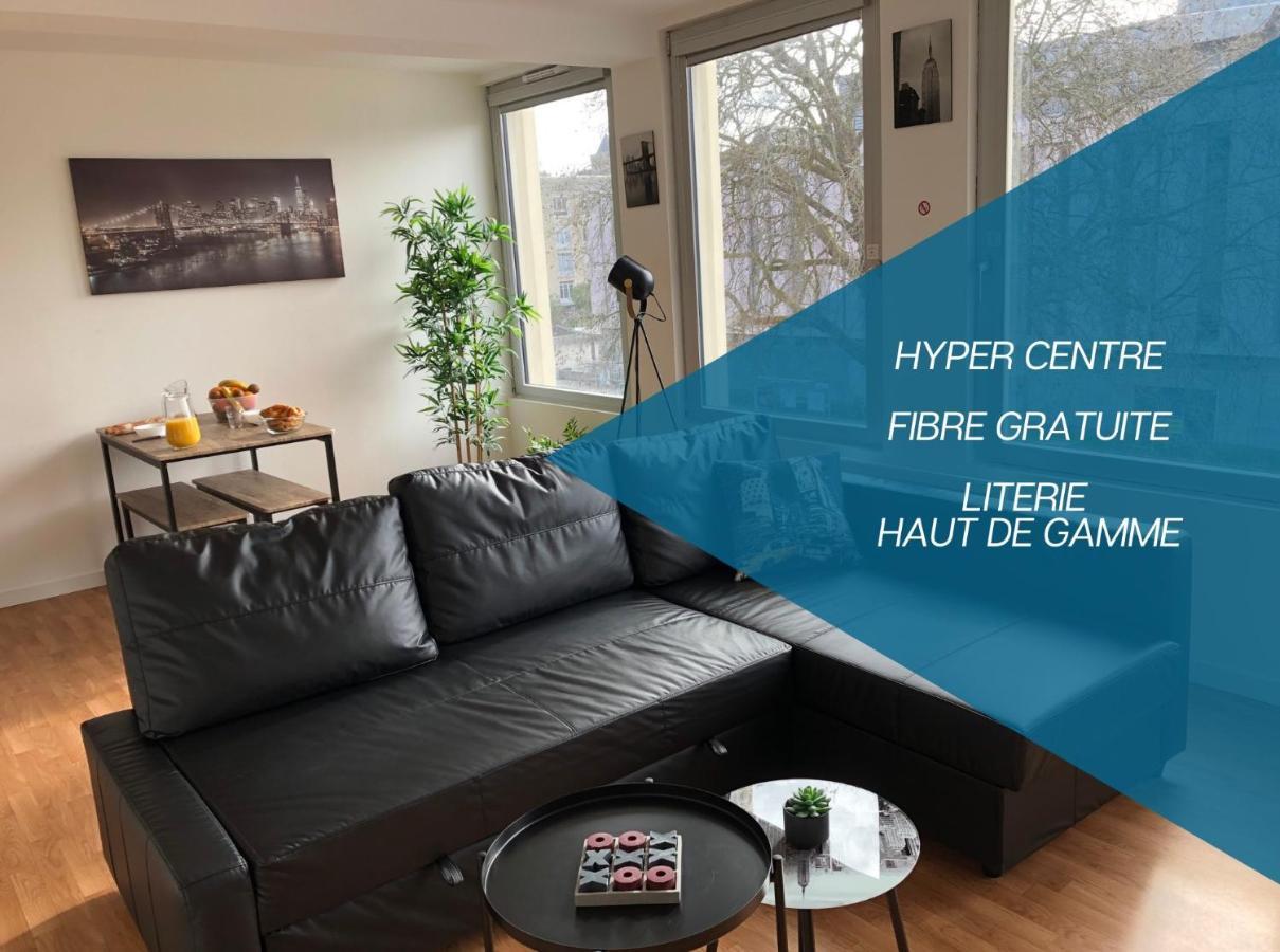 Hyper Centre - Wifi Fibre Gratuit - Jergweloh - Le New Yorkais Apartment Caen Luaran gambar